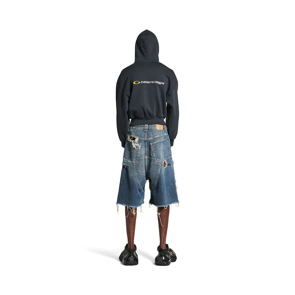 Distressed Baggy Shorts