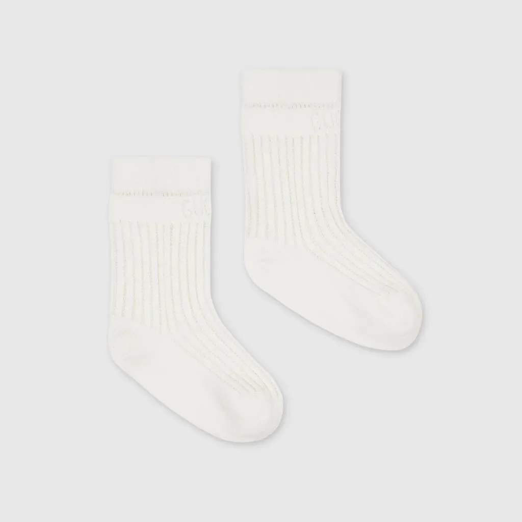 Children's Rib Cotton Blend Socks