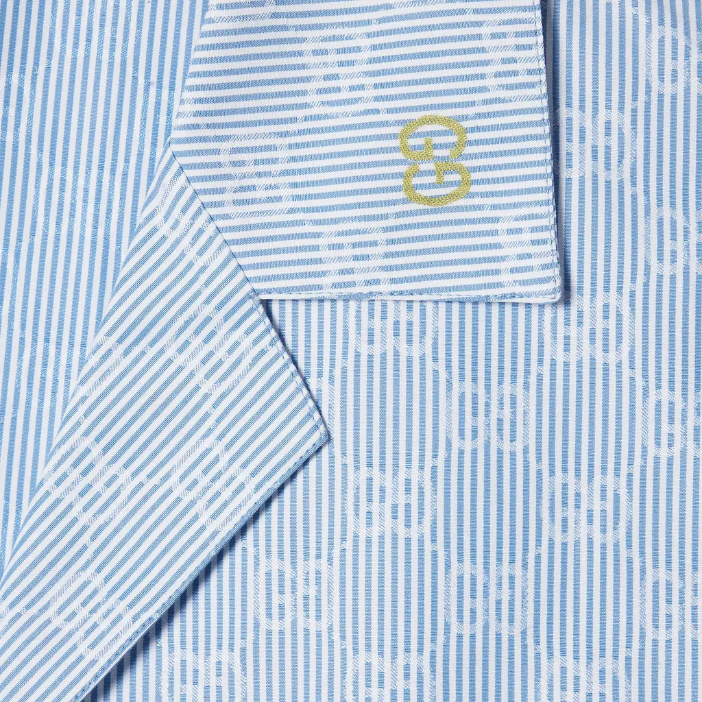 Striped Cotton Bowling Shirt