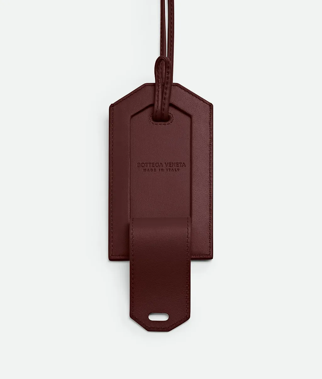 Intrecciato Tag Holder On Strap