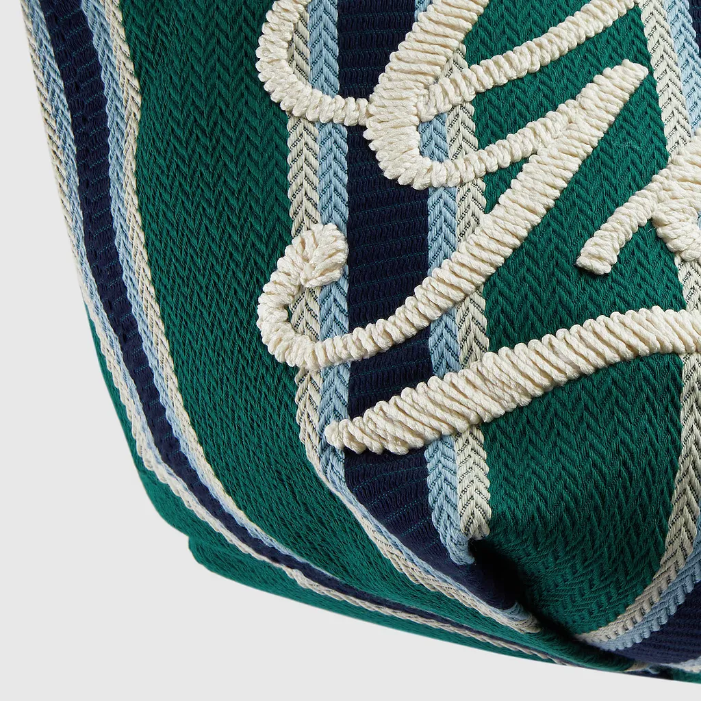 Embroidered Medium Canvas Tote Bag
