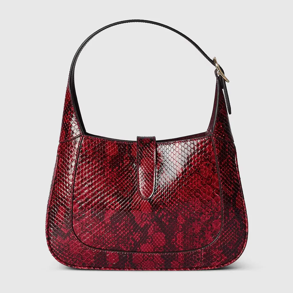 Gucci Jackie Small Python Shoulder Bag