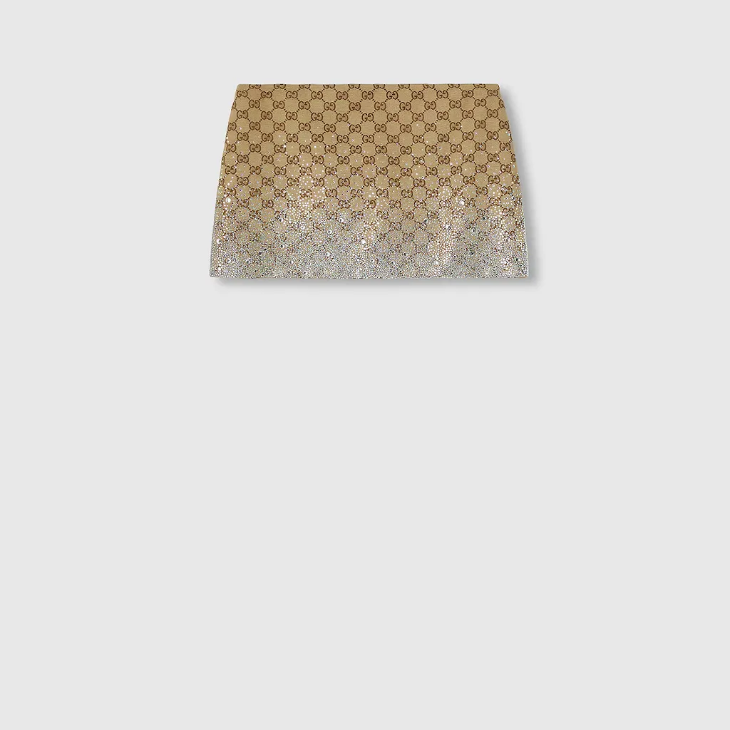 Embroidered Gg Canvas Mini Skirt