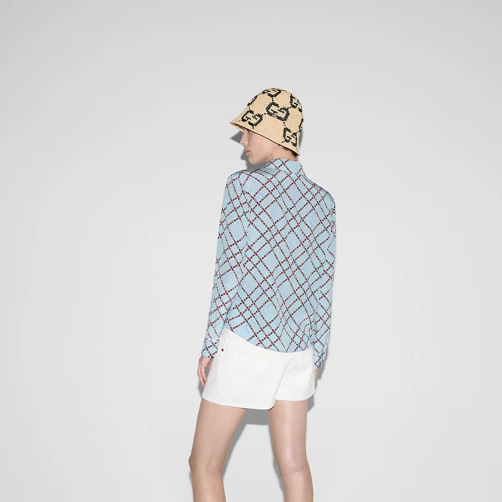 Printed Silk CrÊPe De Chine Shirt