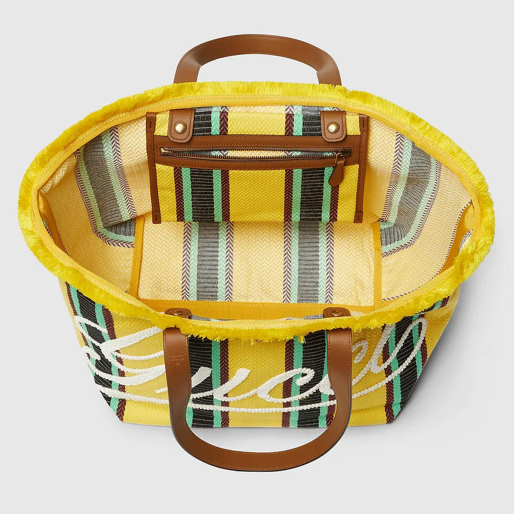 Embroidered Medium Canvas Tote Bag