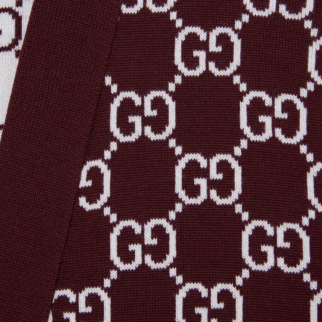Reversible Gg Wool Jacquard Cardigan