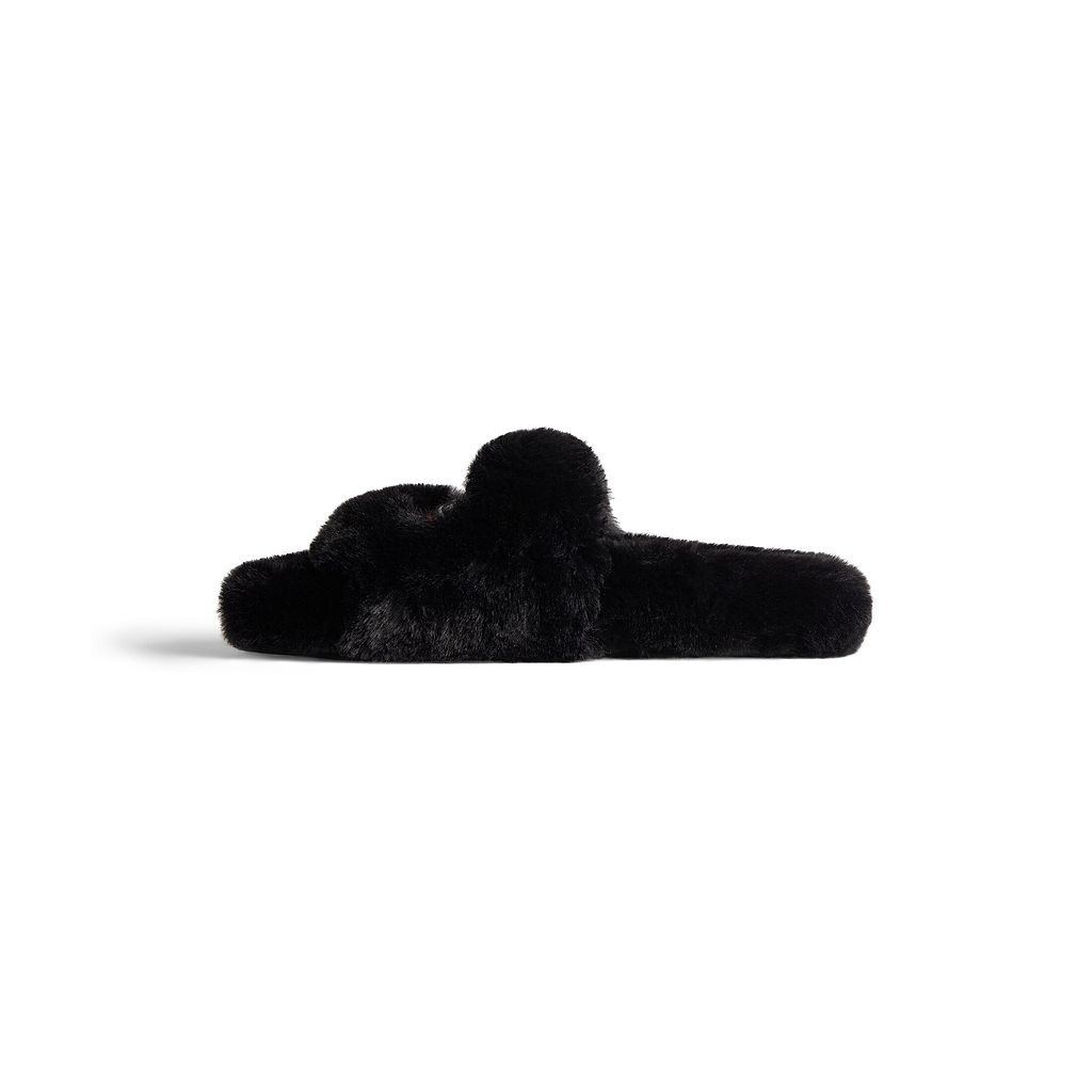 Furry Slide Sandal