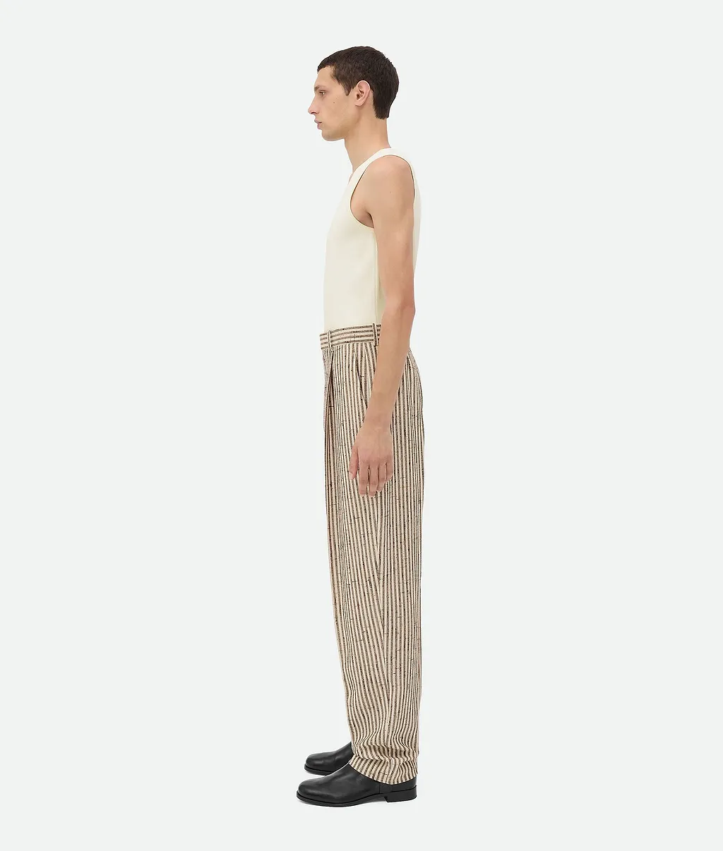 Knotted Viscose And Silk Trousers