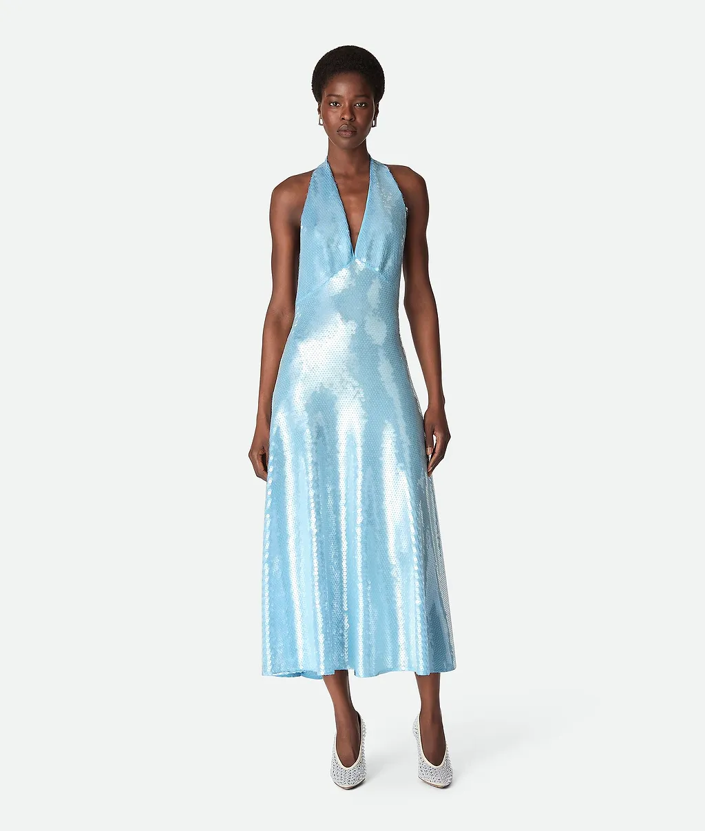 Light Viscose Sequins Dress