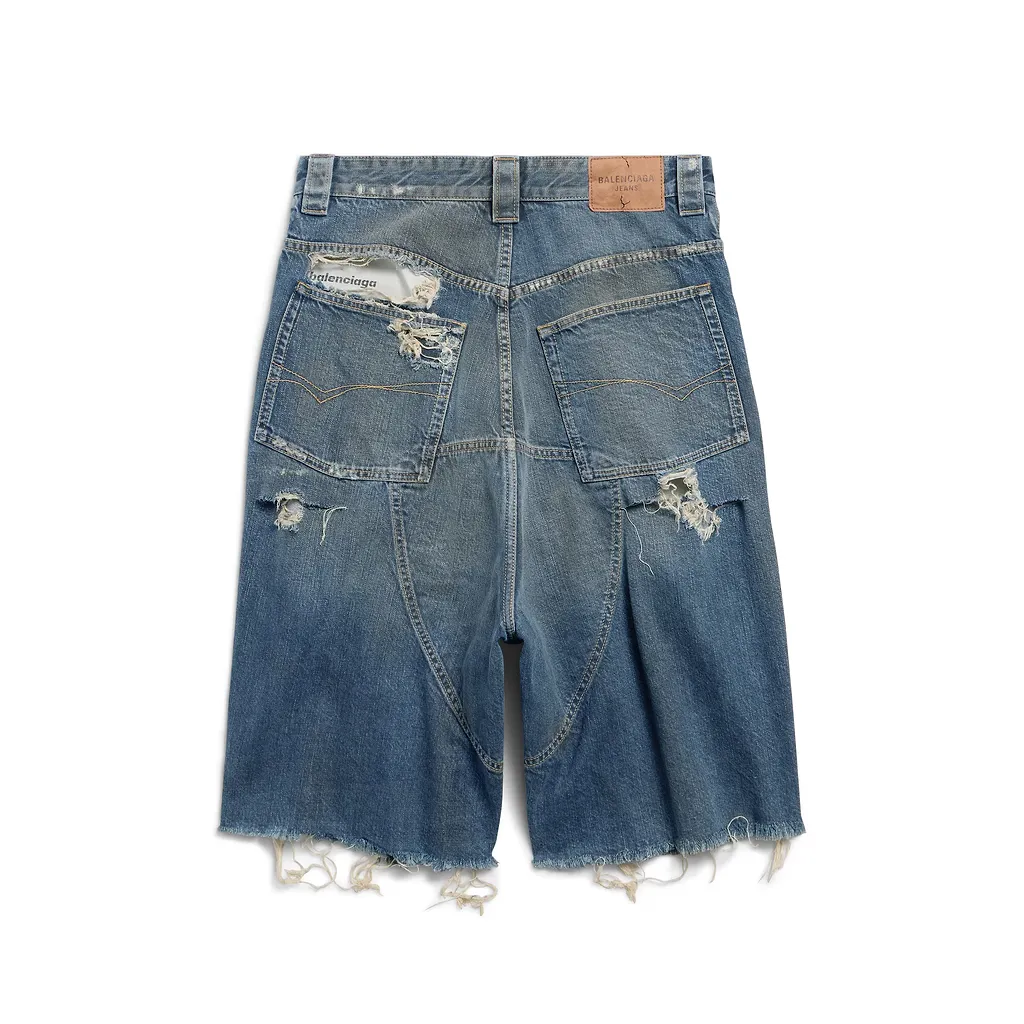Distressed Baggy Shorts