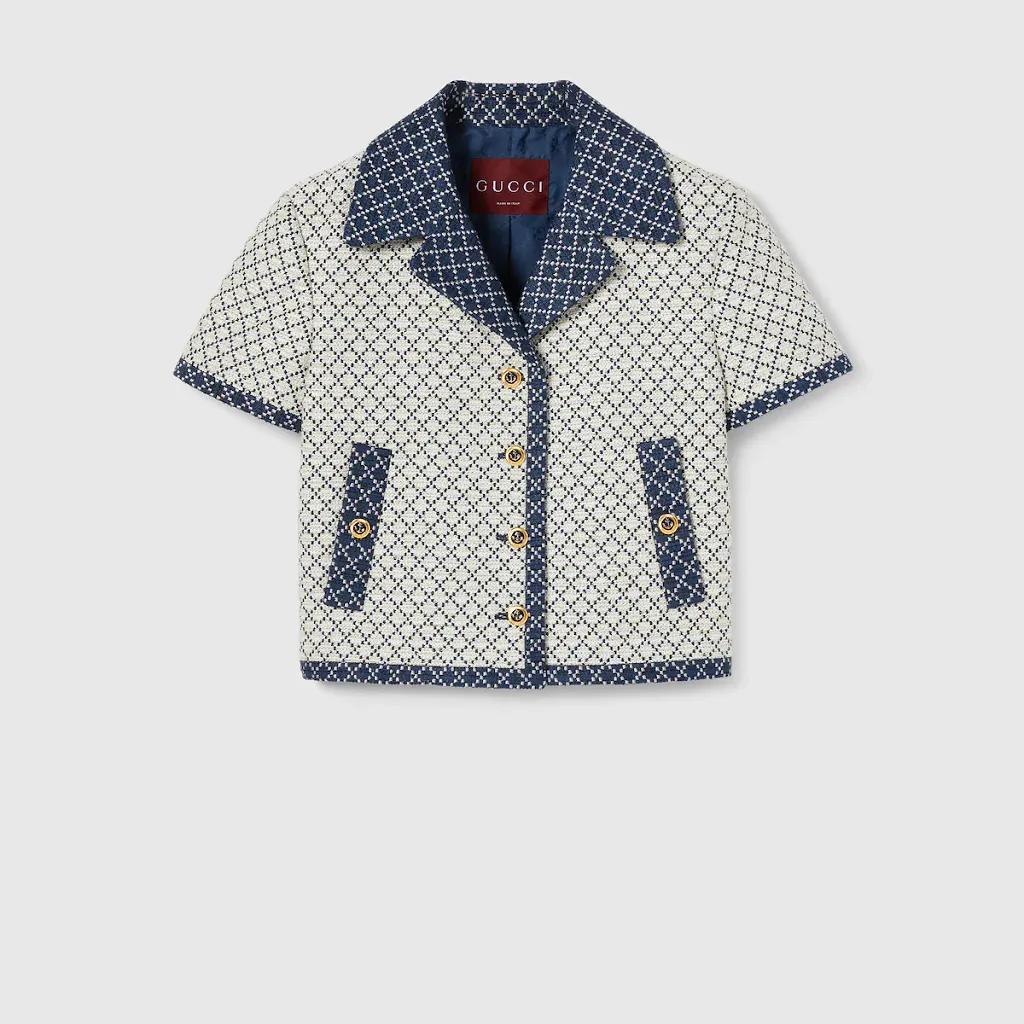 Diamond Cotton Bouclé Jacket