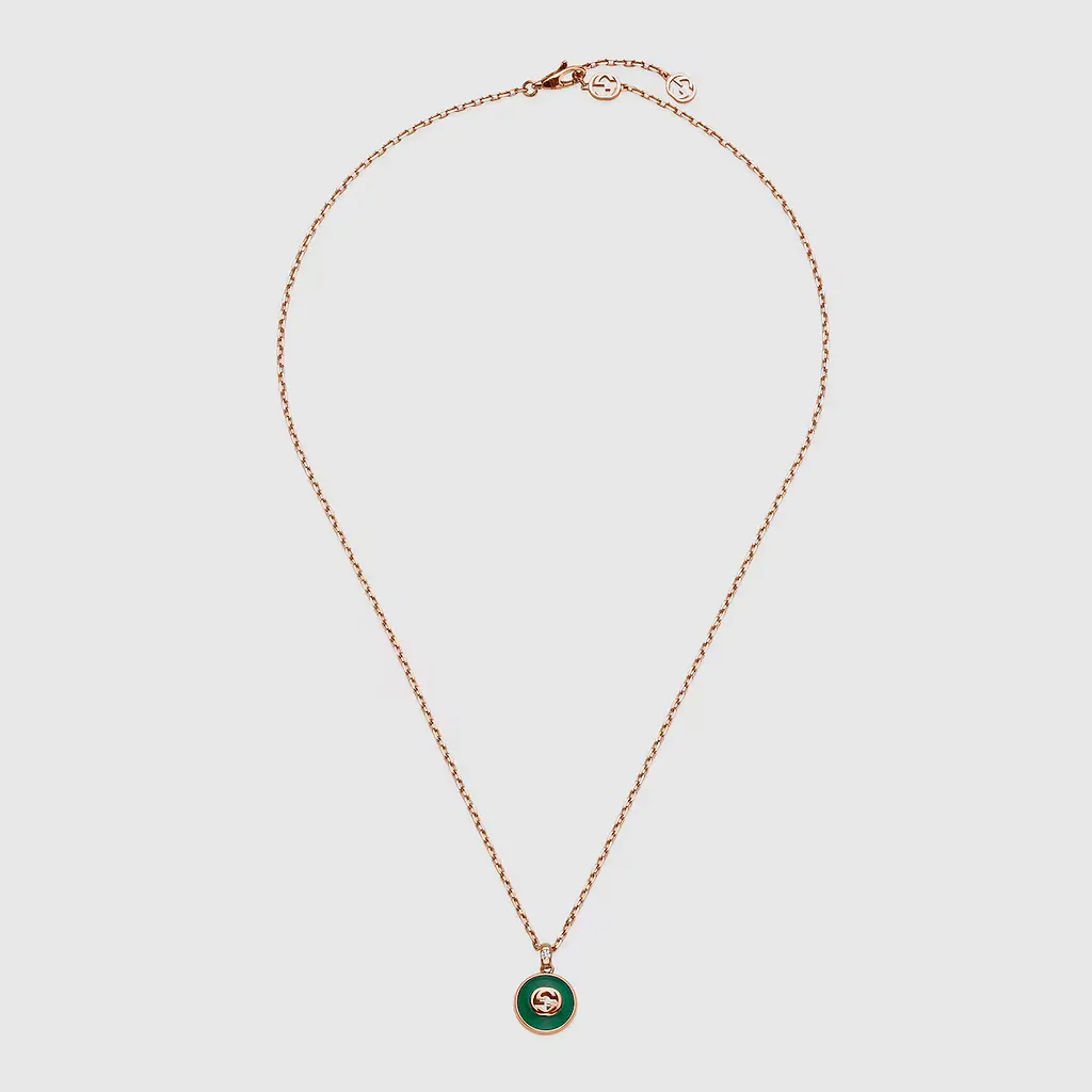 Gucci Interlocking 18K Chain Necklace