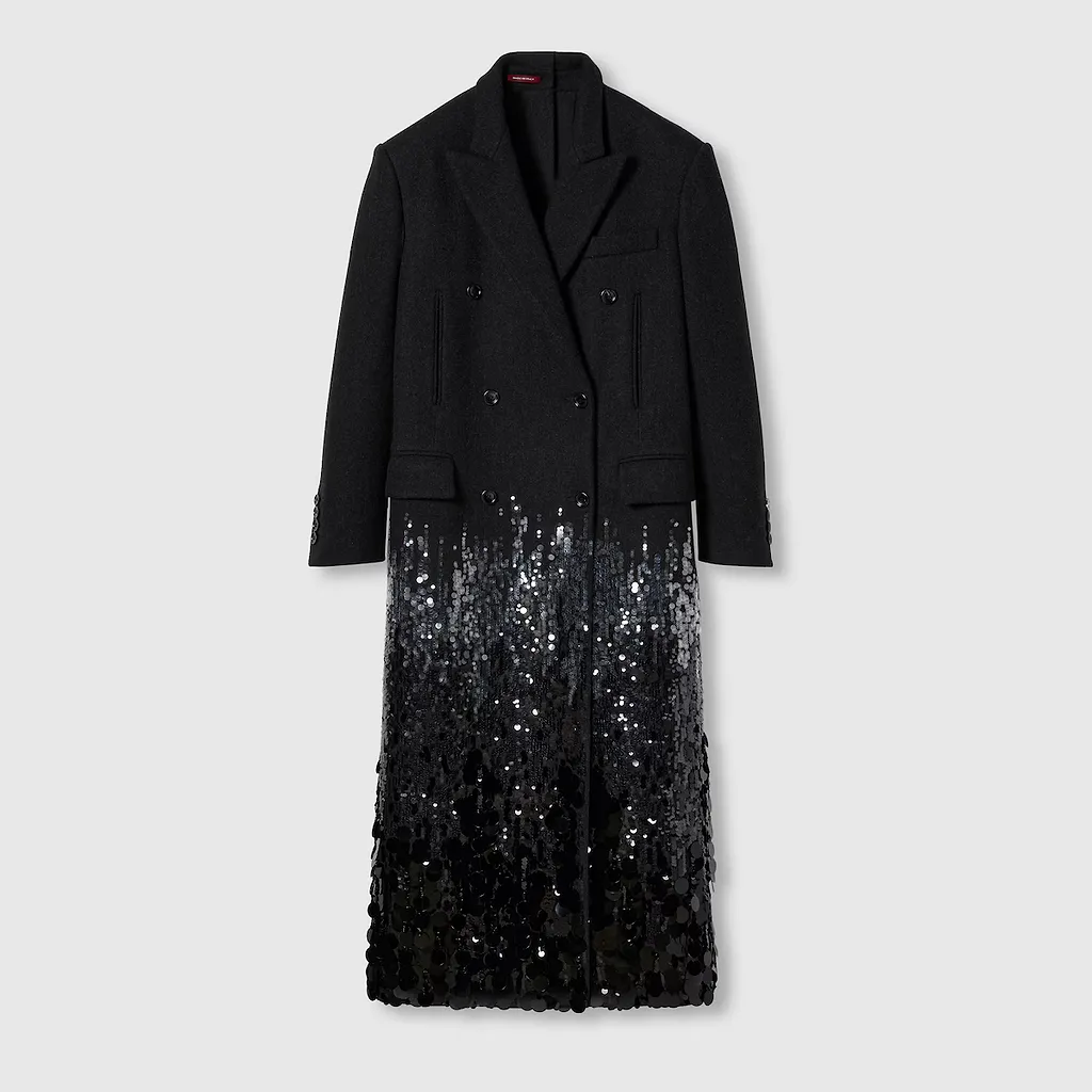 Batavia Wool Coat With Embroidery