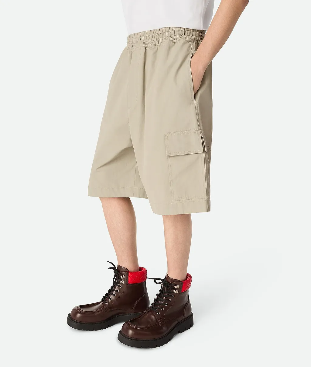 Technical Cotton Cargo Shorts