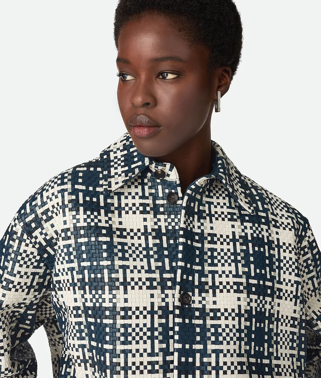 Mini Intreccio Leather Shirt