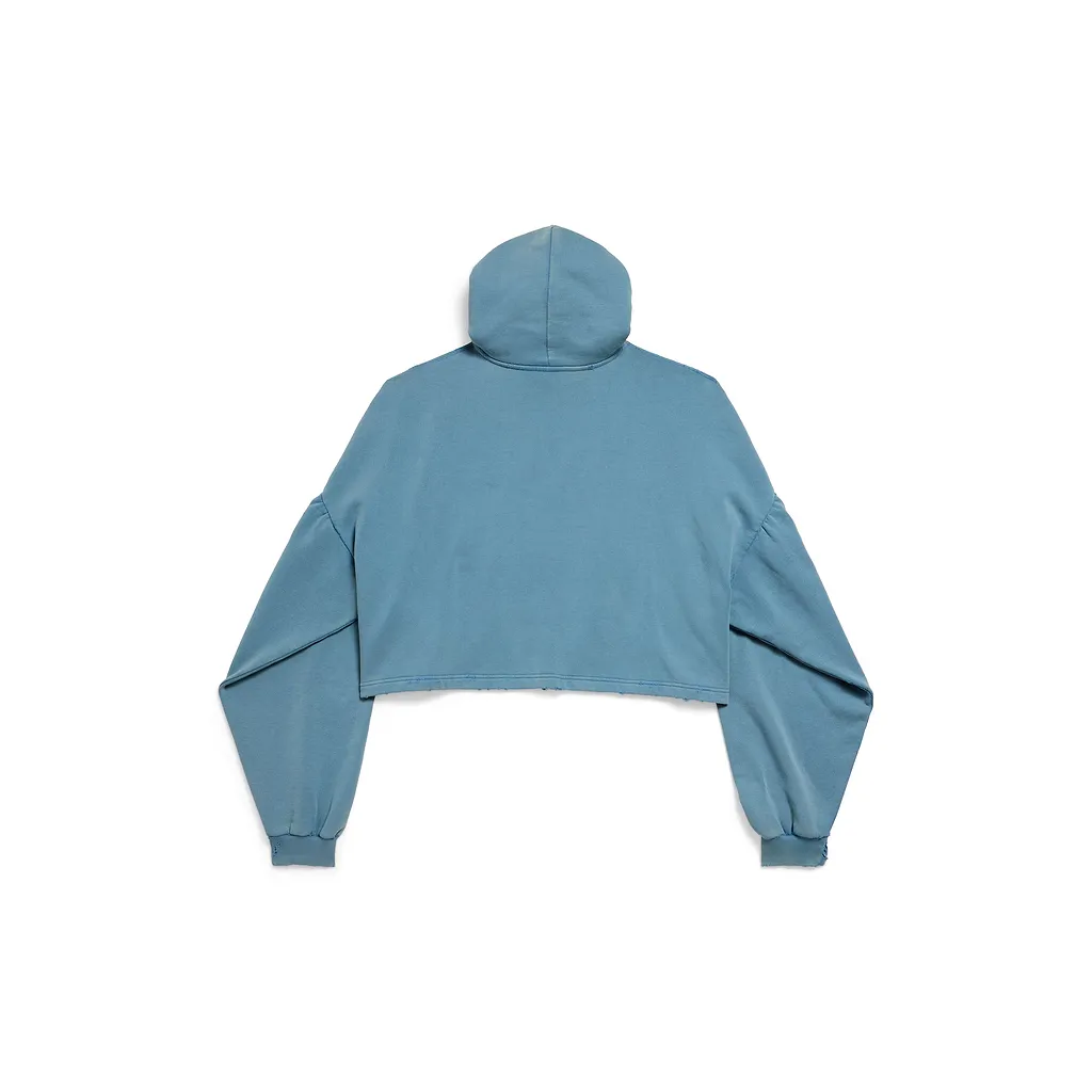 International Cropped Hoodie