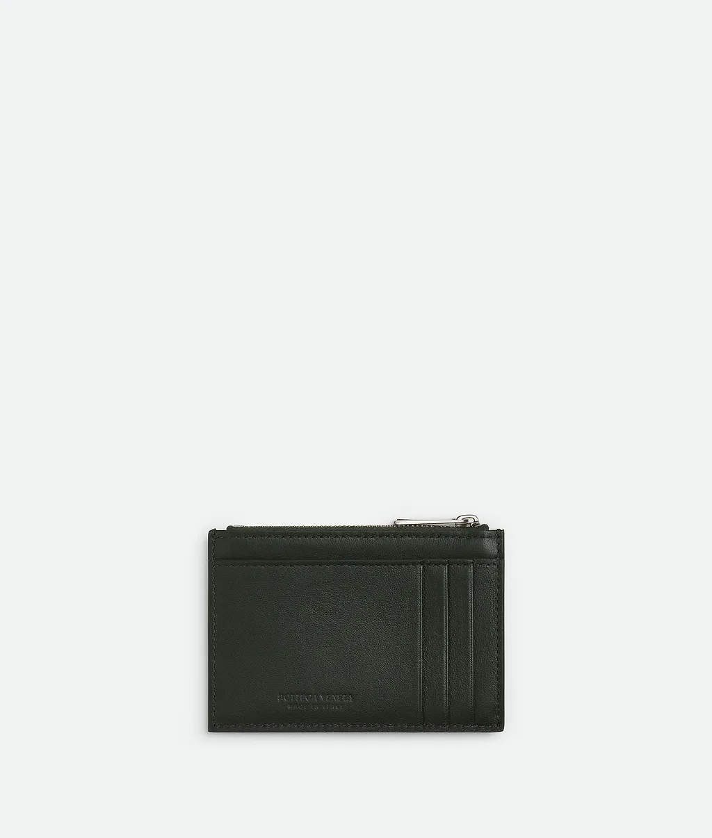 Intrecciato Diagonal Zipped Card Case