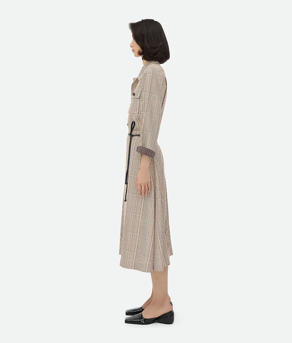 Check Viscose Skirt