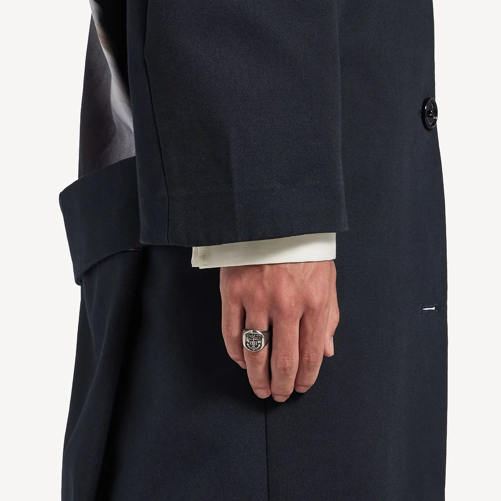 Anchor Crest Signet Ring