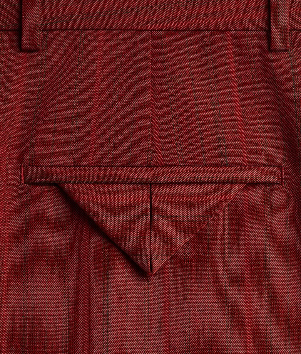 Wool Subtle Stripe Wide Trousers
