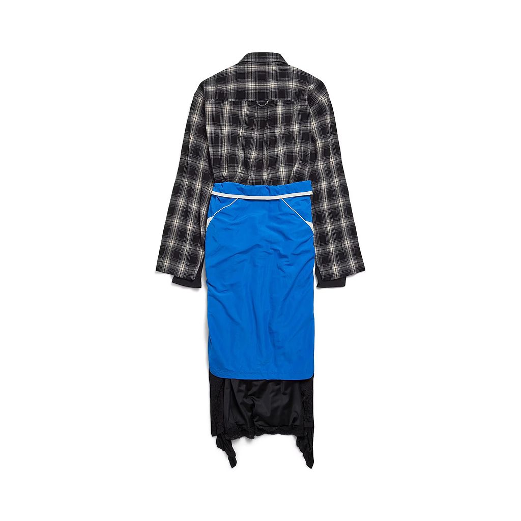 Patched Layered Dress