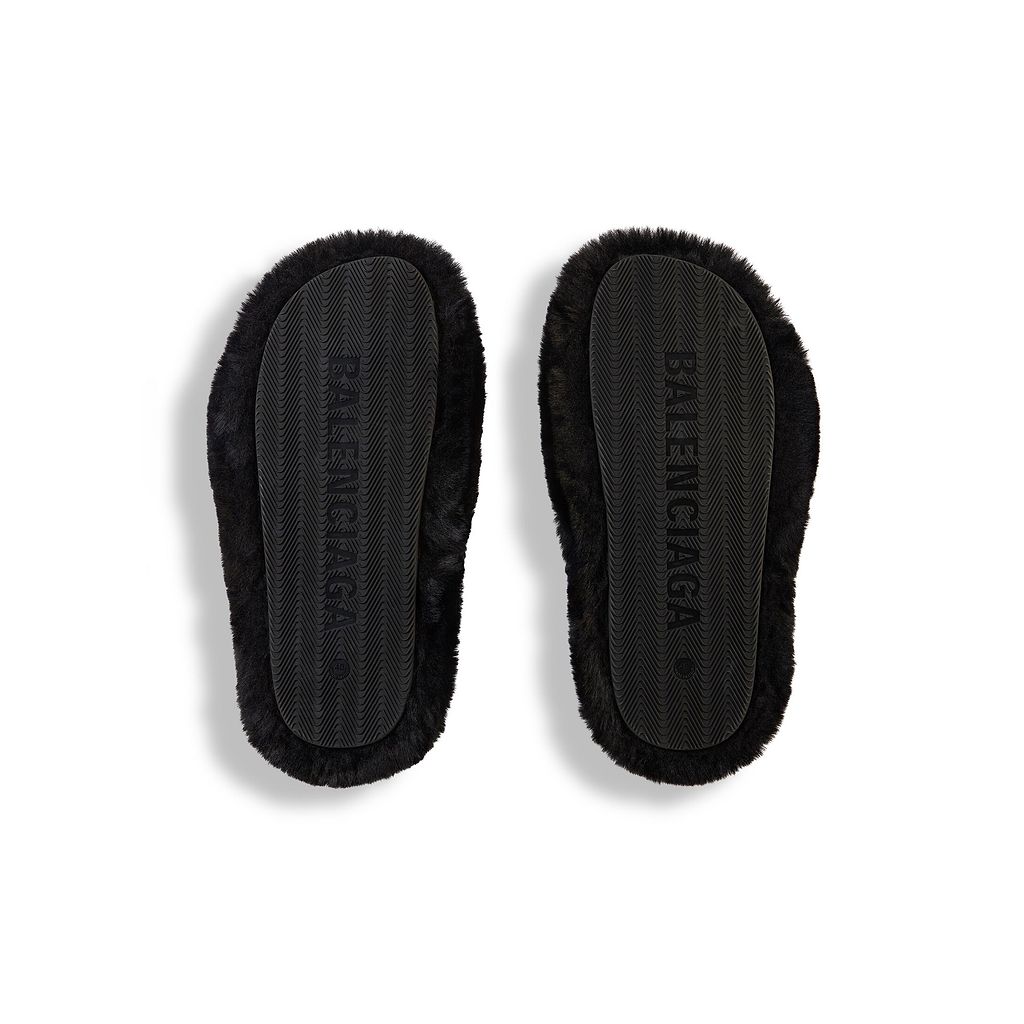 Furry Slide Sandal