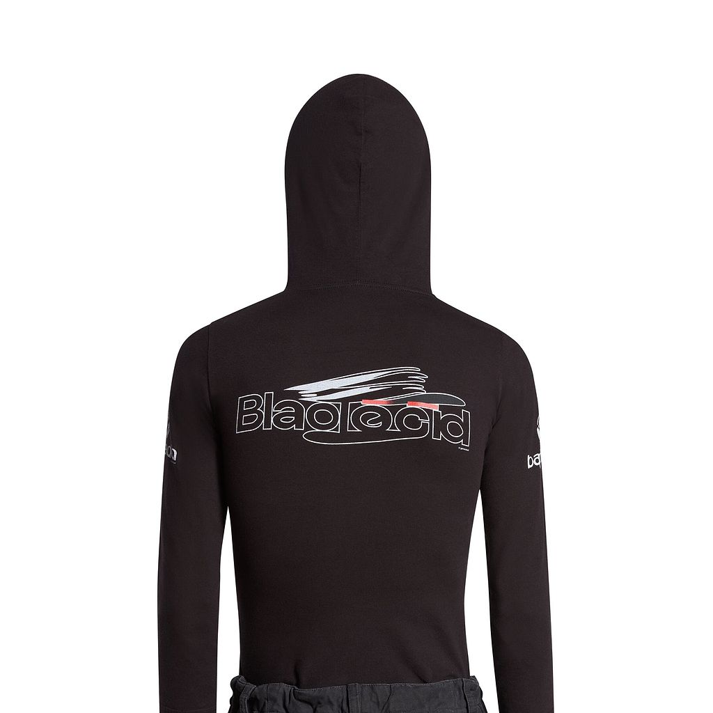 Ai Generated Long Sleeve Hooded T-Shirt Fitted