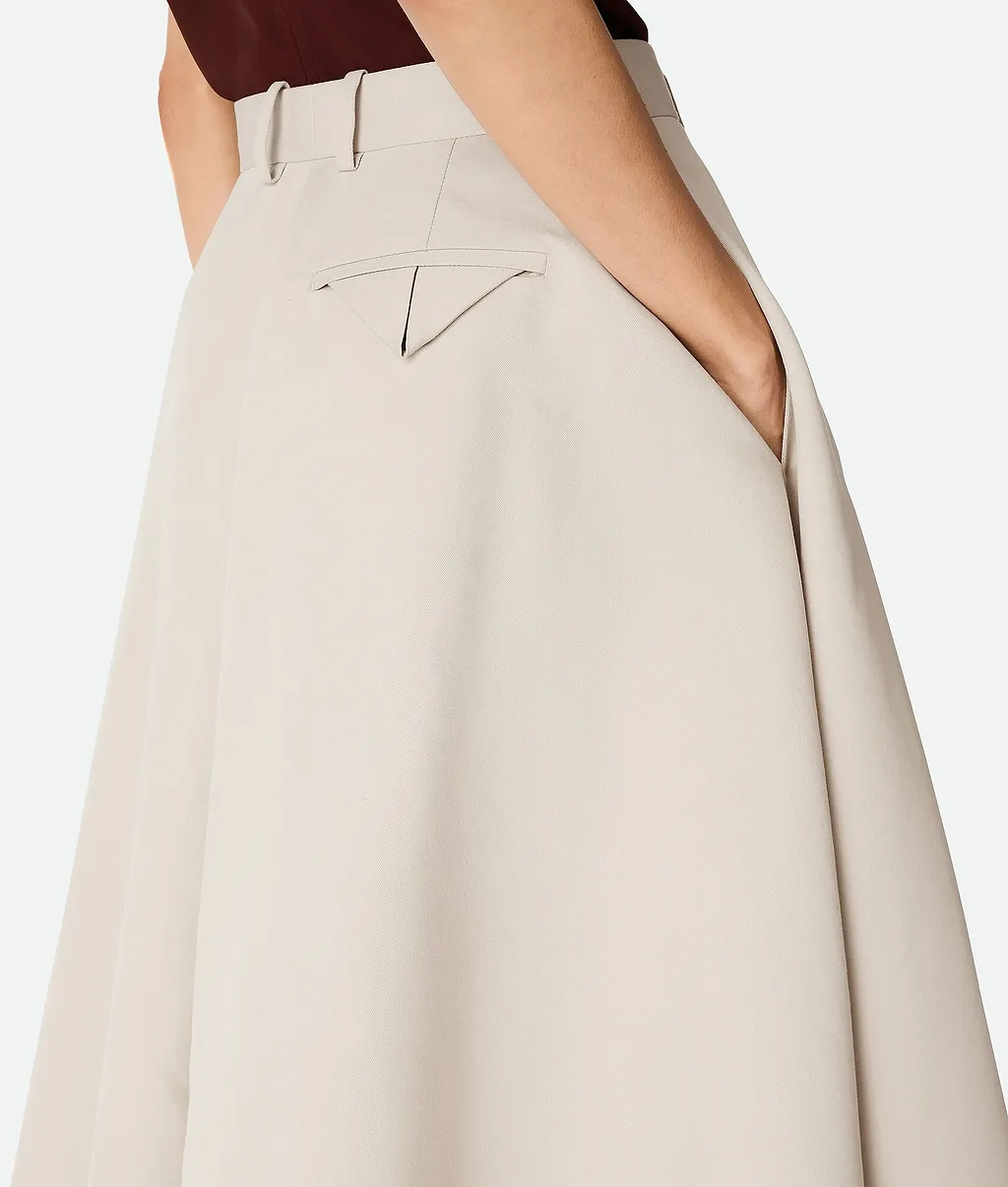 Silk And Cotton Twill Culotte