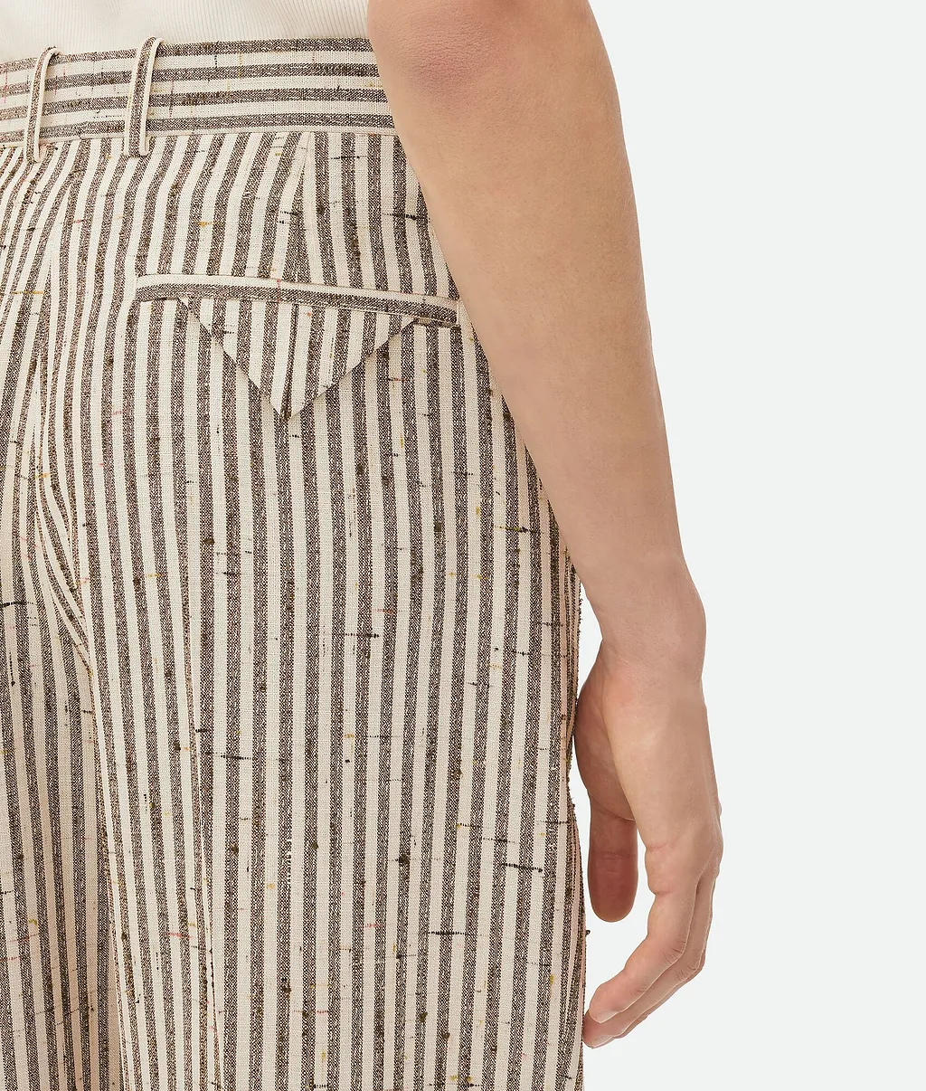 Knotted Viscose And Silk Trousers