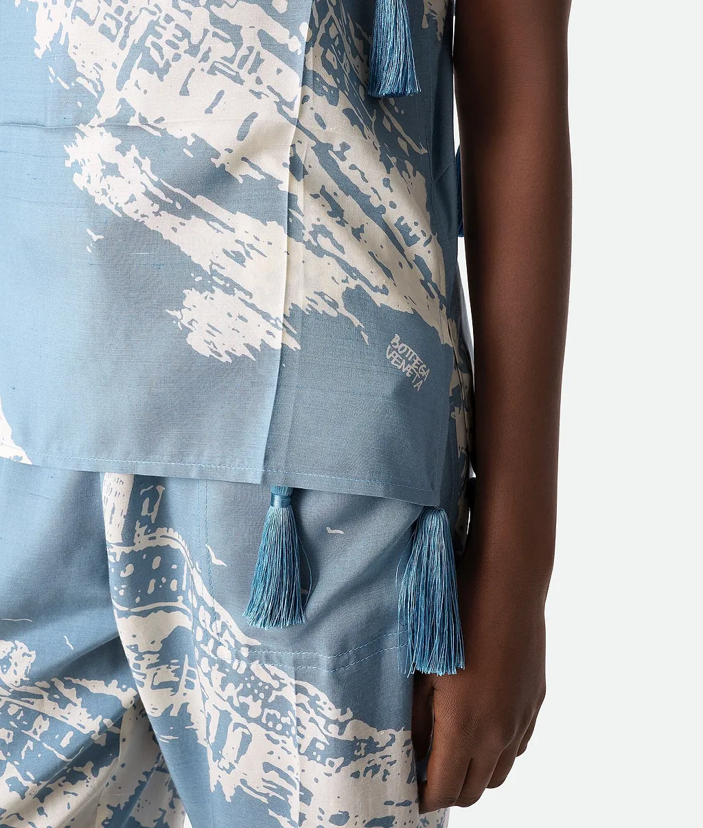 Italian Postcard Silk Top