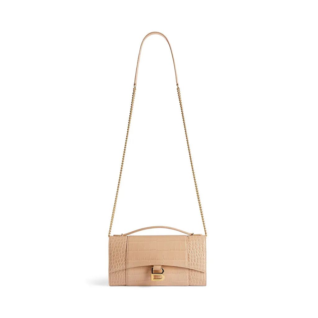 Hourglass Pochette With Chain