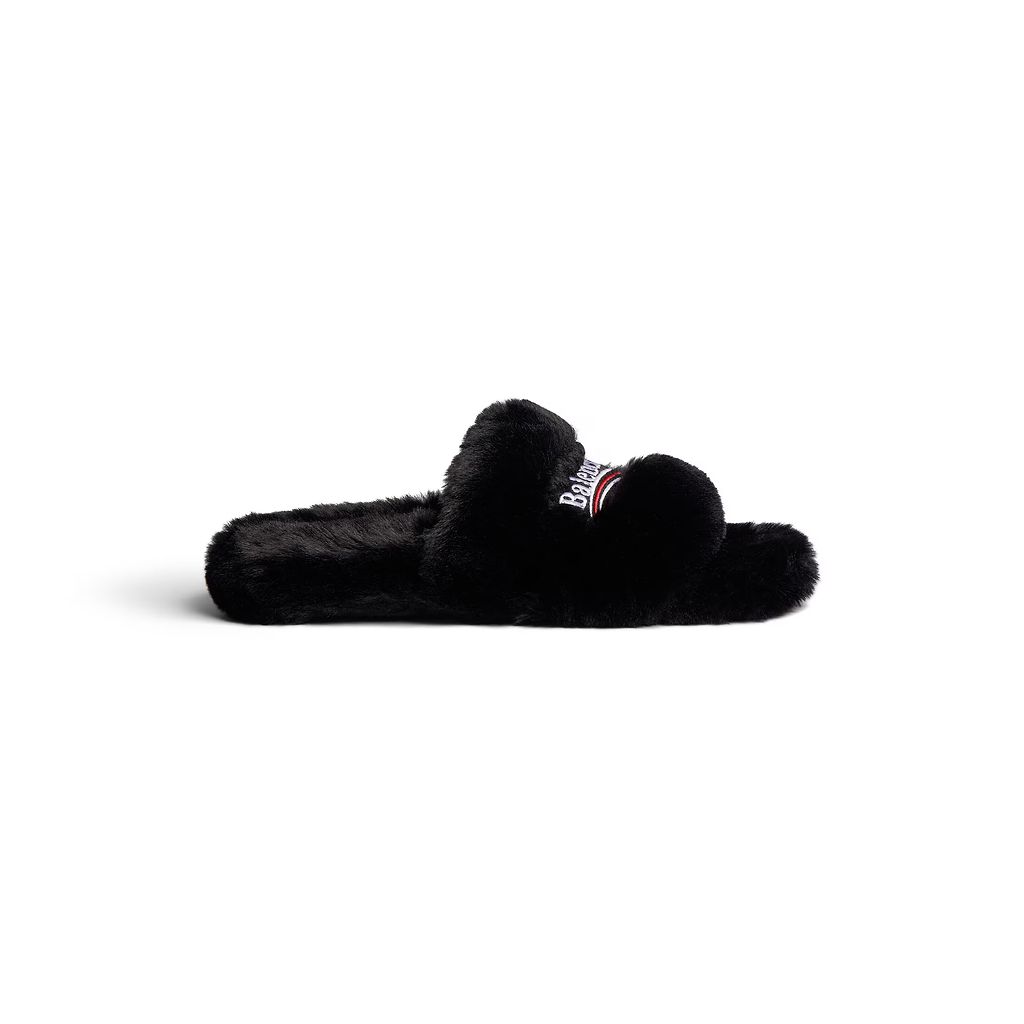 Furry Slide Sandal