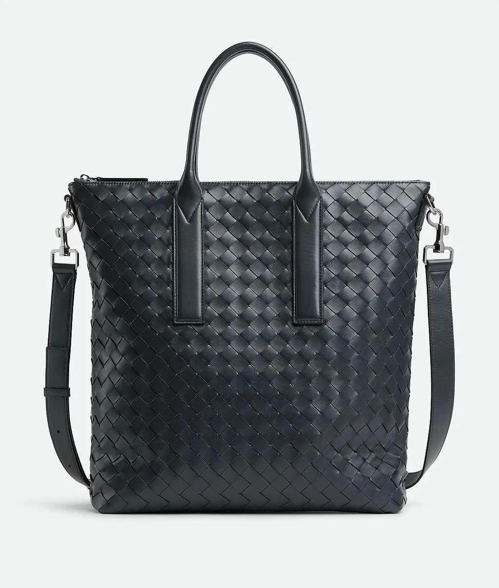 Intrecciato Zipped North-South Tote