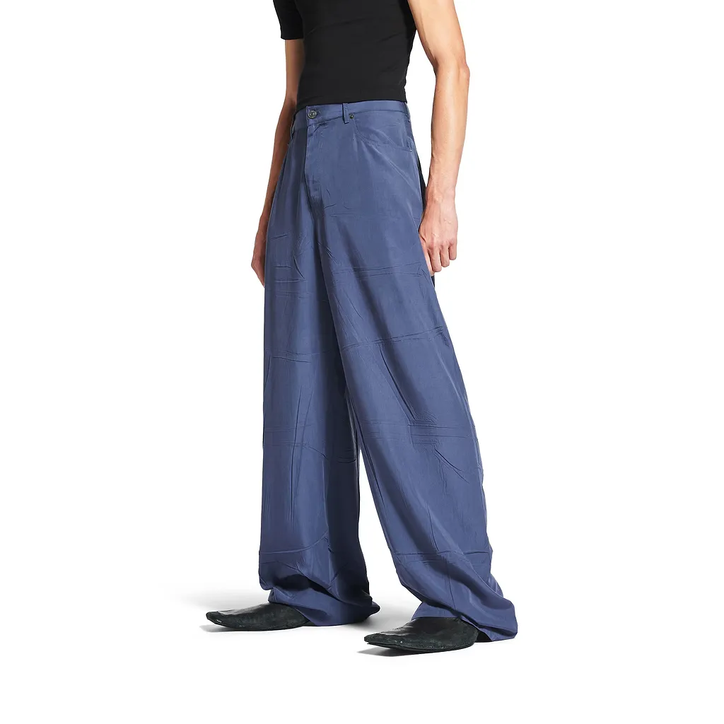 Fluid Denim Pants