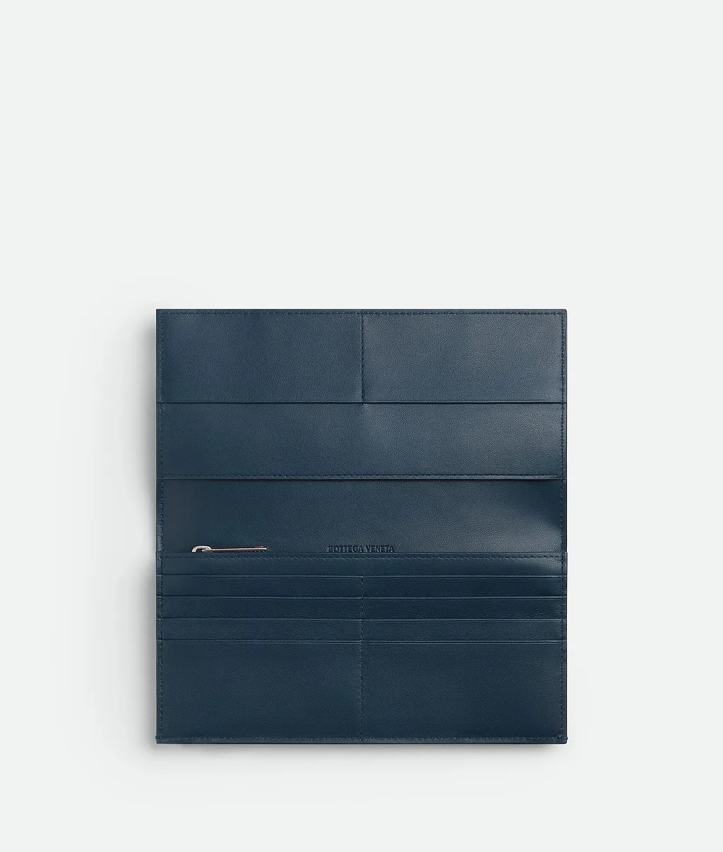 Cassette Long Wallet With Coin Purse