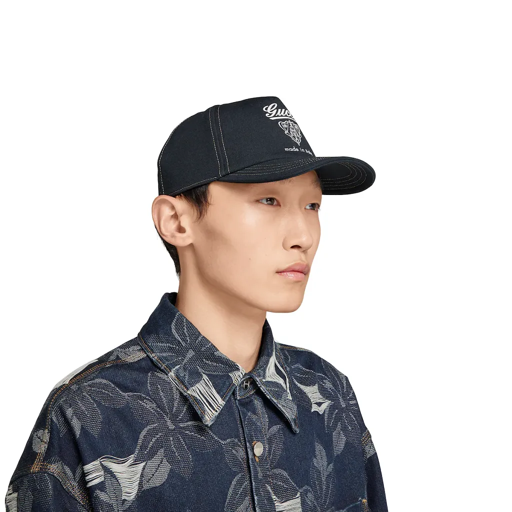 Printed Cotton Canvas Baseball Hat