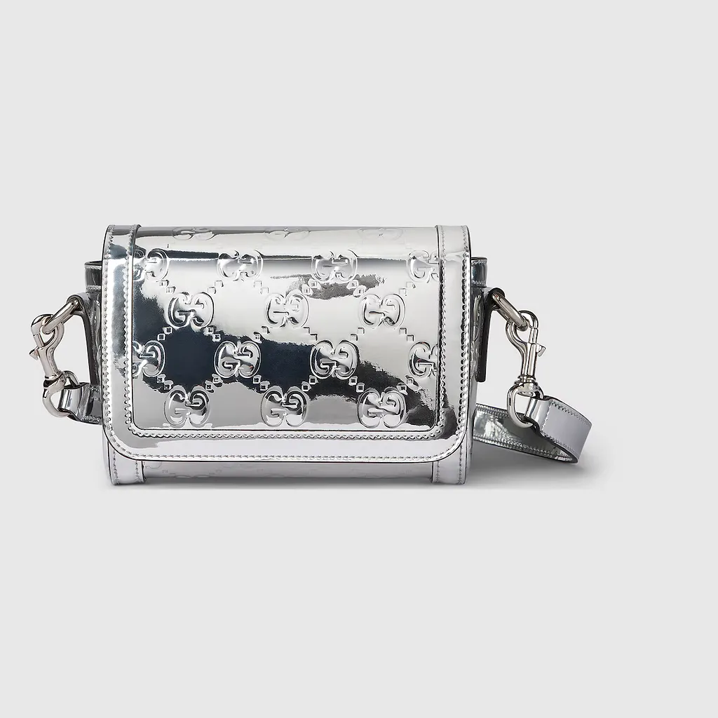 Mini Embossed Gg Shoulder Bag