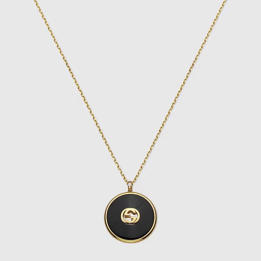 Gucci Interlocking 18K Long Chain Necklace