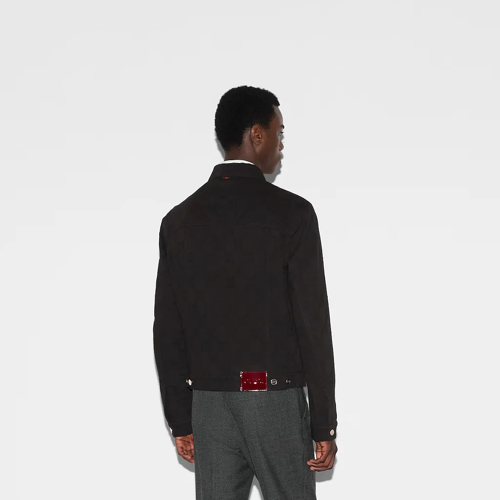 Gg Denim Jacquard Jacket