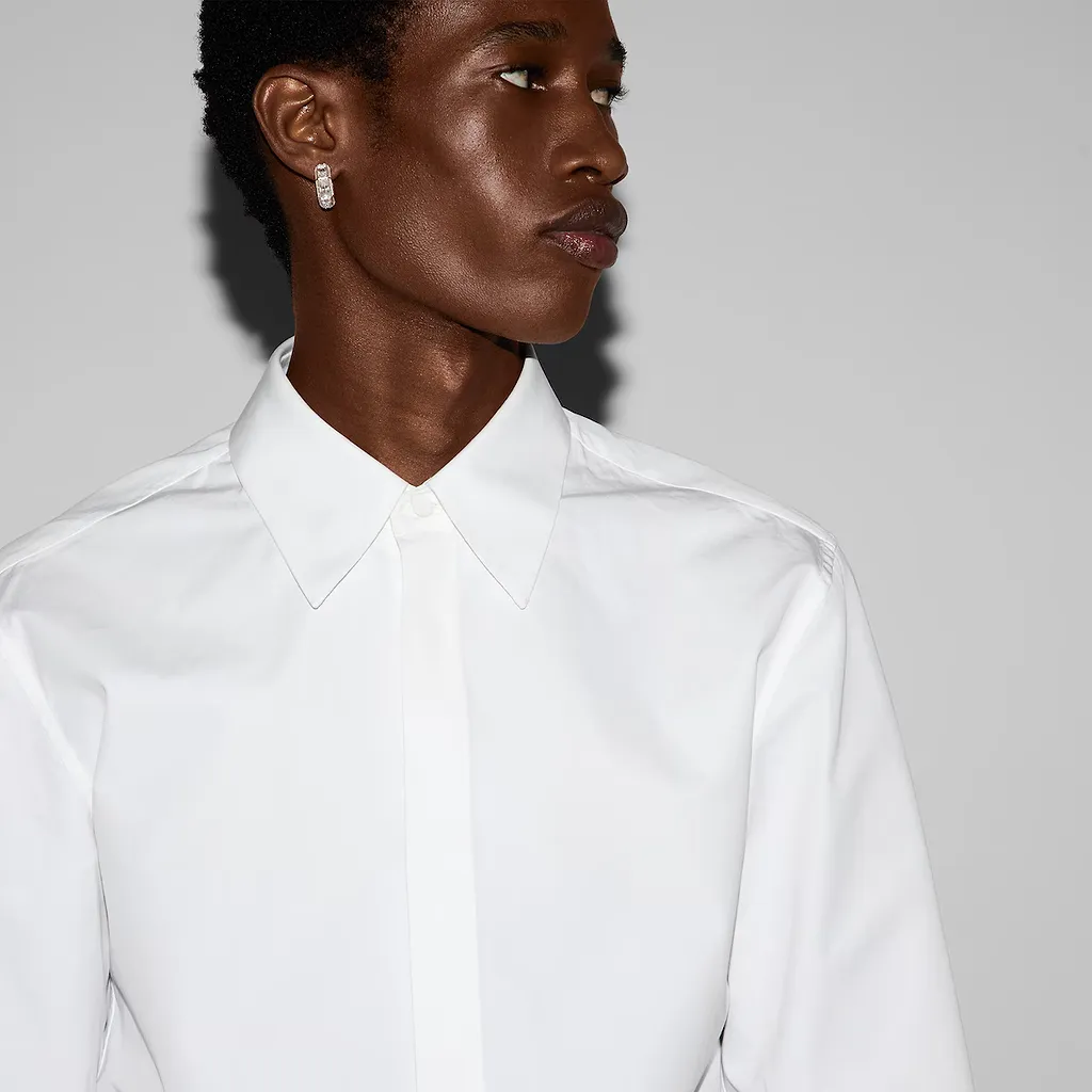 Embroidered Cotton Poplin Shirt