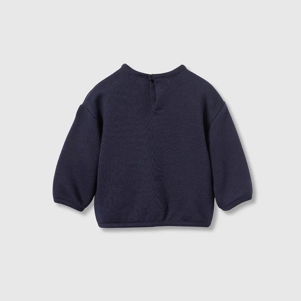 Baby Cotton Sweatshirt With Web
