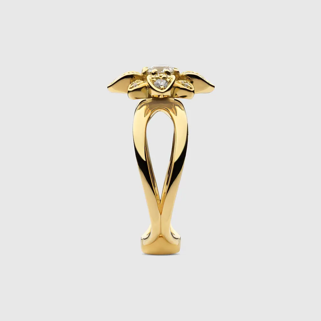 Gucci Flora 18K Diamond Ring