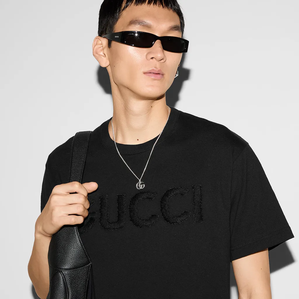Cotton Jersey T-Shirt With Embroidery