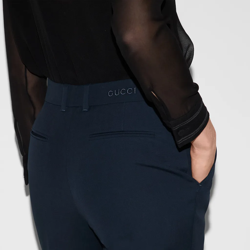 Cotton Trousers With Embroidery