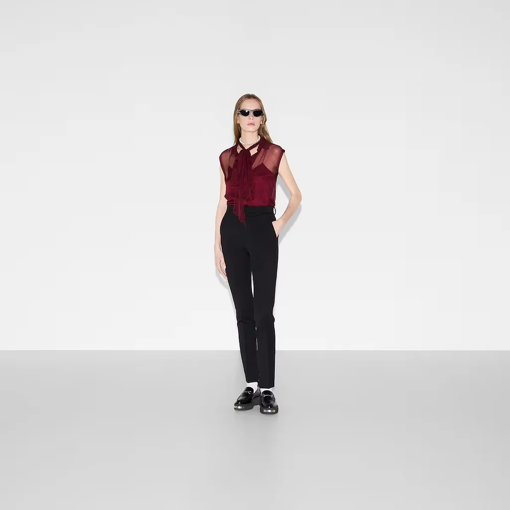 Cotton Jersey Trousers With Embroidery