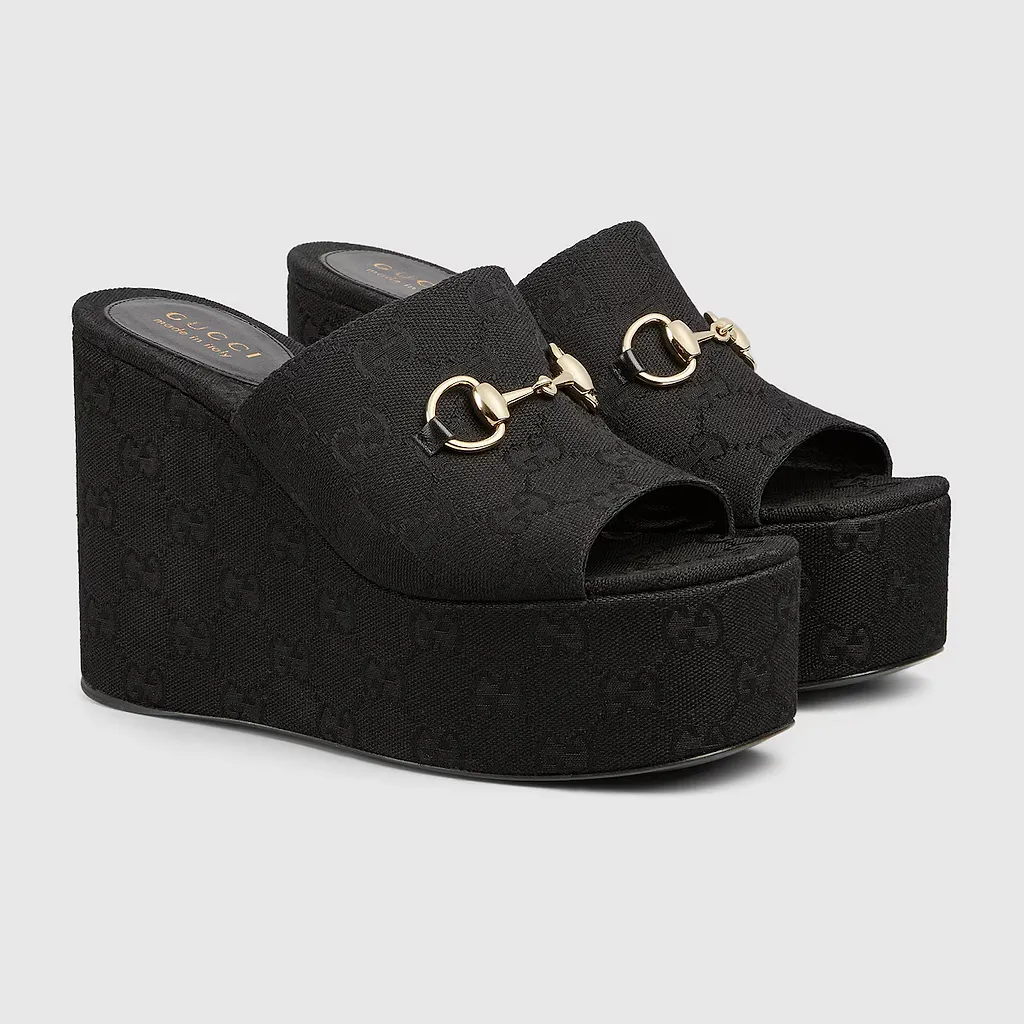 Wedge Sandal With Horsebit