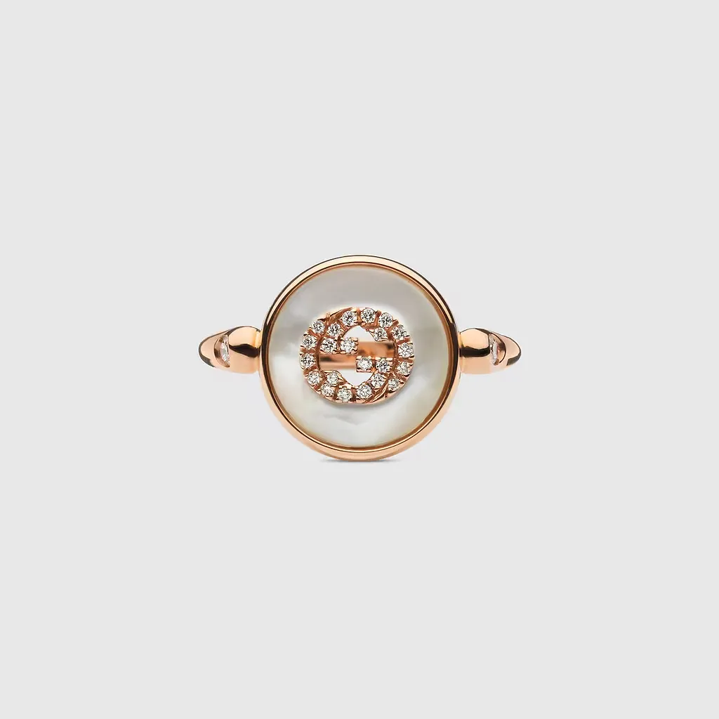 Gucci Interlocking Diamond 18K Ring