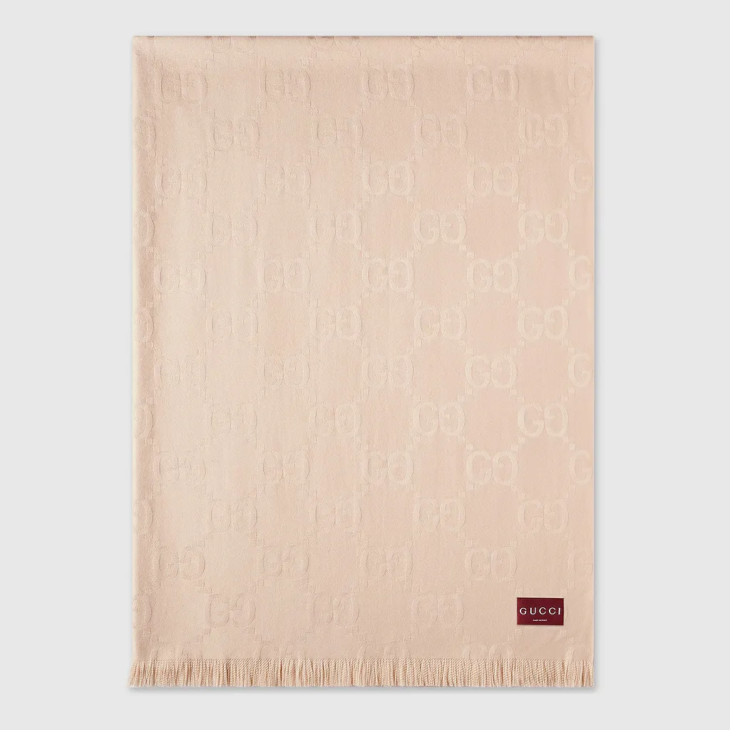 Gg Wool And Silk Blanket