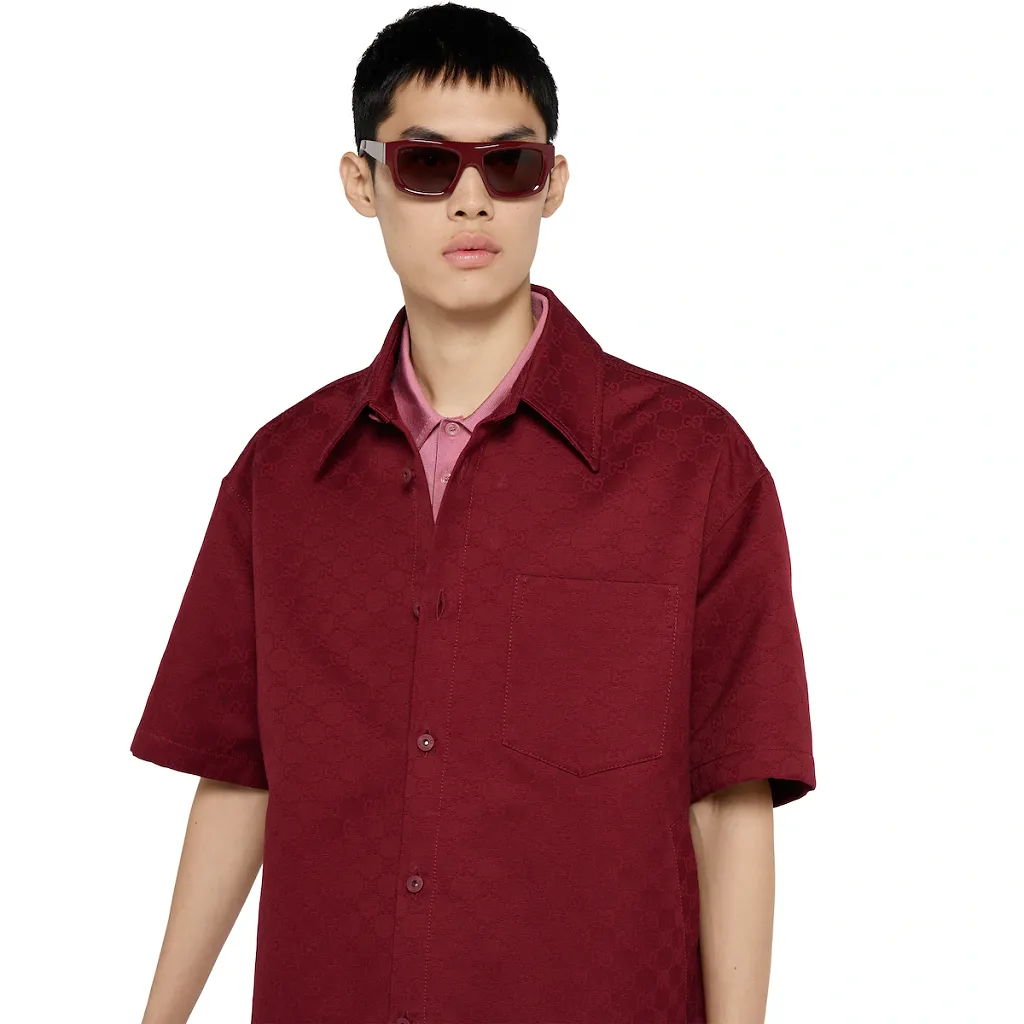 Oversize Gg Cotton Shirt