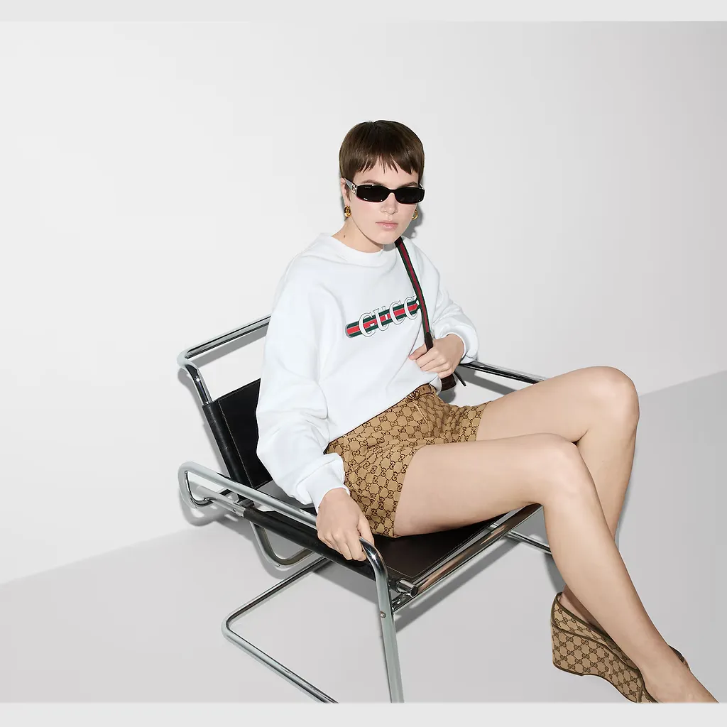 Printed Cotton Jersey Sweatshirt